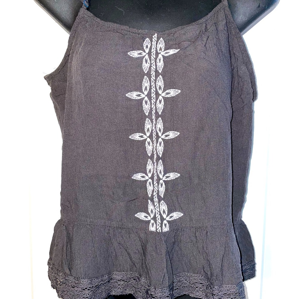 Spaghetti strap grey top